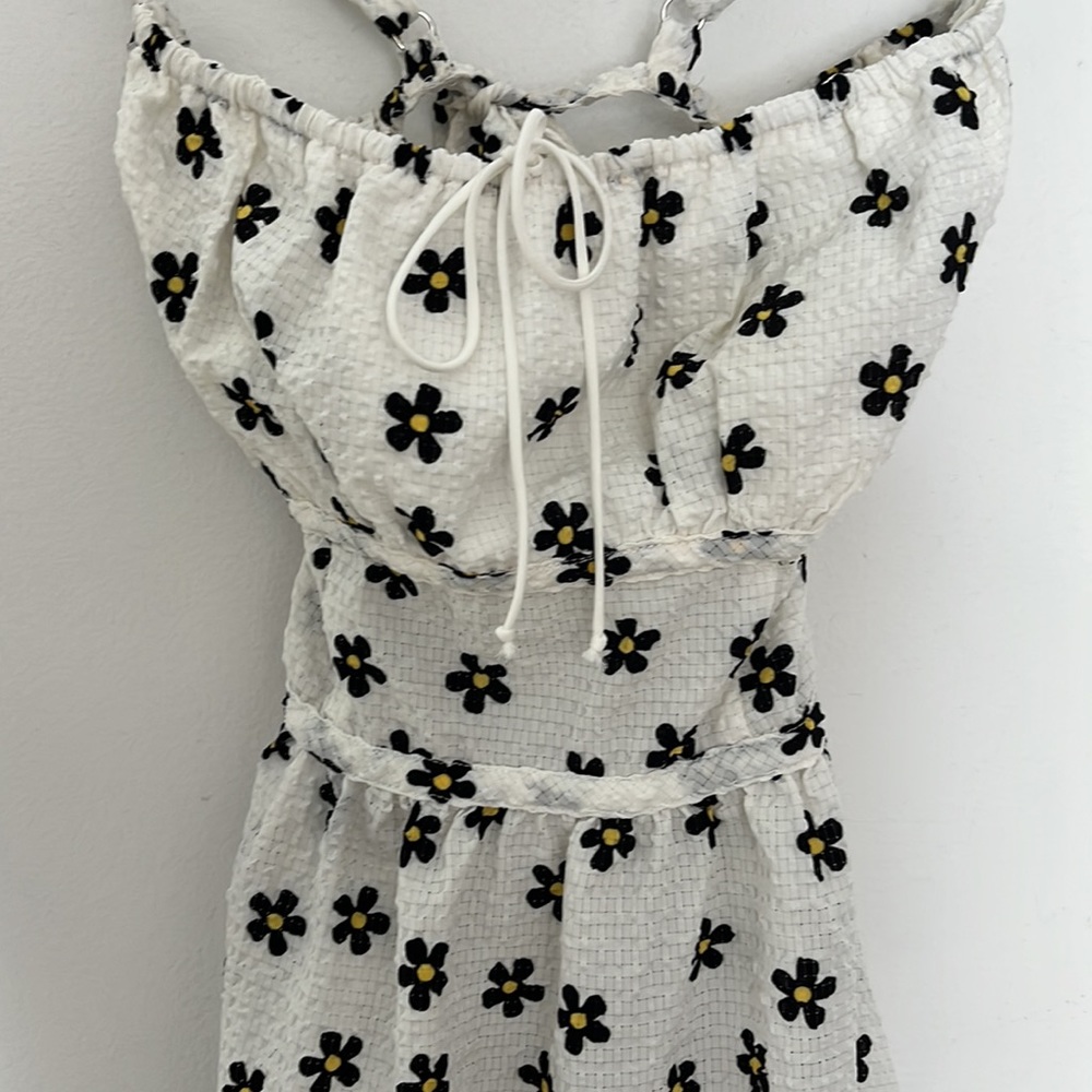 For Love & Lemons Brenda Midi Dress in Ivory Size M - Picture 3 of 7
